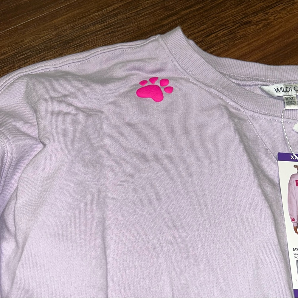 Wildfox Dogs Love Me Paw Print Double-sided Sweatshirt NWT - Picture 3 of 8